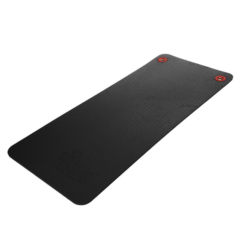 Ecowise Workout / Fitness Mat - 3/8" Thickness - 3/8" x 23" x 72" - Onyx