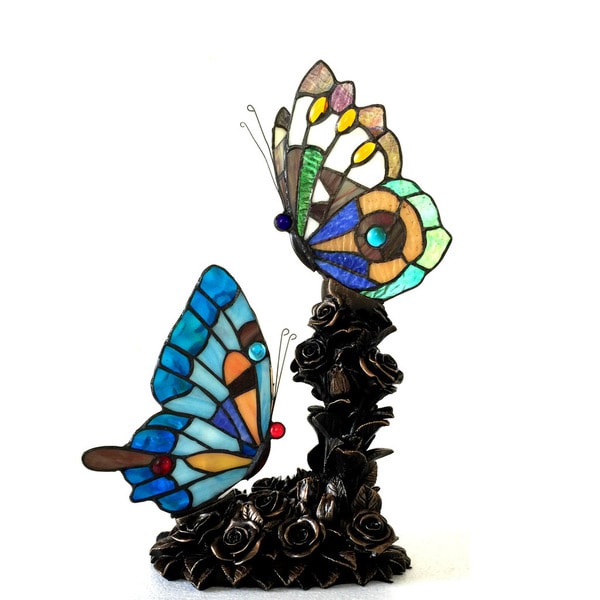 tiffany style butterfly table lamp