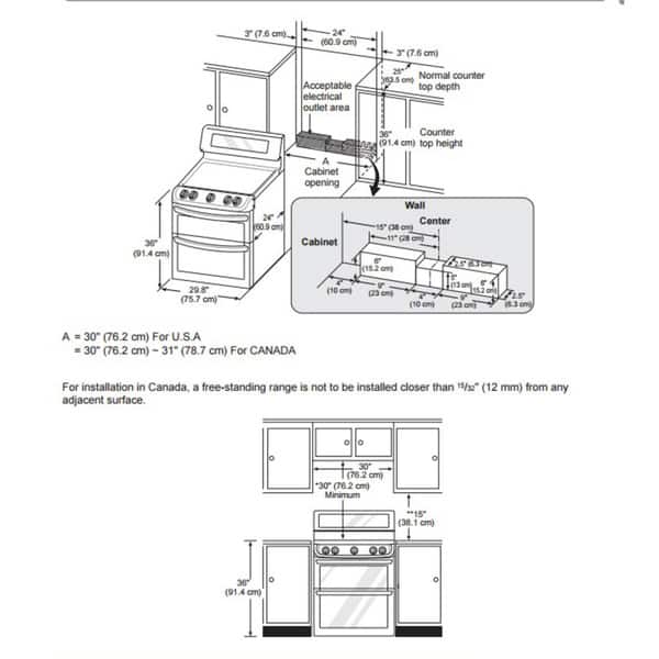 LG 30inch Freestanding Double Oven Electric Range Bed Bath & Beyond
