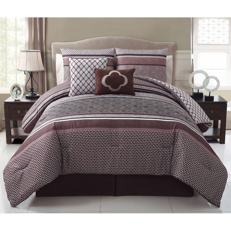 Sari 8-piece Bed-In-Bag Full Sized Comforter Set