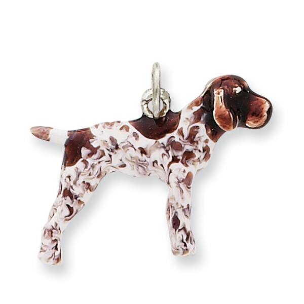 Shop Versil Sterling Silver Enameled German Shorthaired Pointer