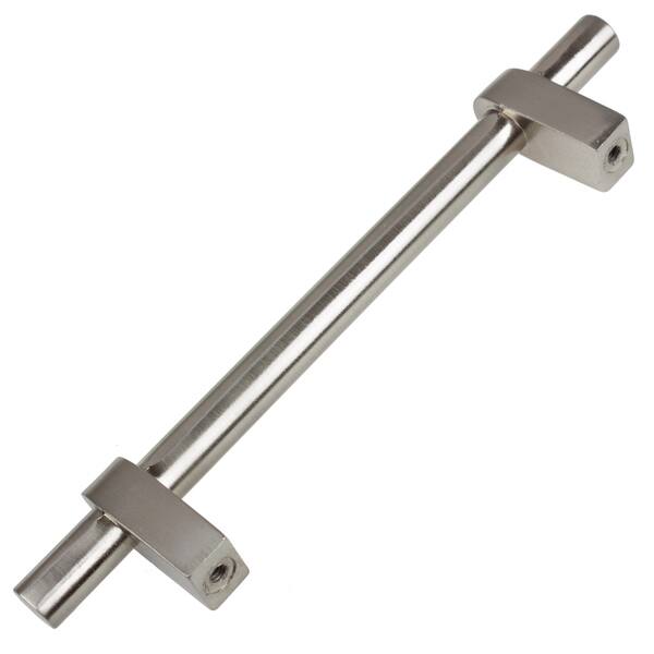 Shop Gliderite 4 25 Inch Cc Satin Nickel Euro T Bar Cabinet Handle