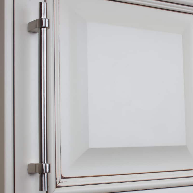 GlideRite 6.25-inch CC Satin Nickel Euro T-bar Cabinet Handle Bar Pulls (Pack of 10 or 25) - Satin Nickel