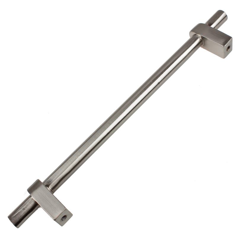 GlideRite 6.25-inch CC Satin Nickel Euro T-bar Cabinet Handle Bar Pulls (Pack of 10 or 25) - Satin Nickel