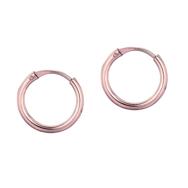 10mm rose gold hoop earrings