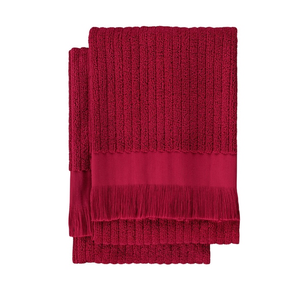 red hand towels