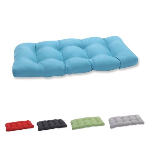 Pillow Perfect Outdoor/ Indoor Tweed Wicker Loveseat Cushion