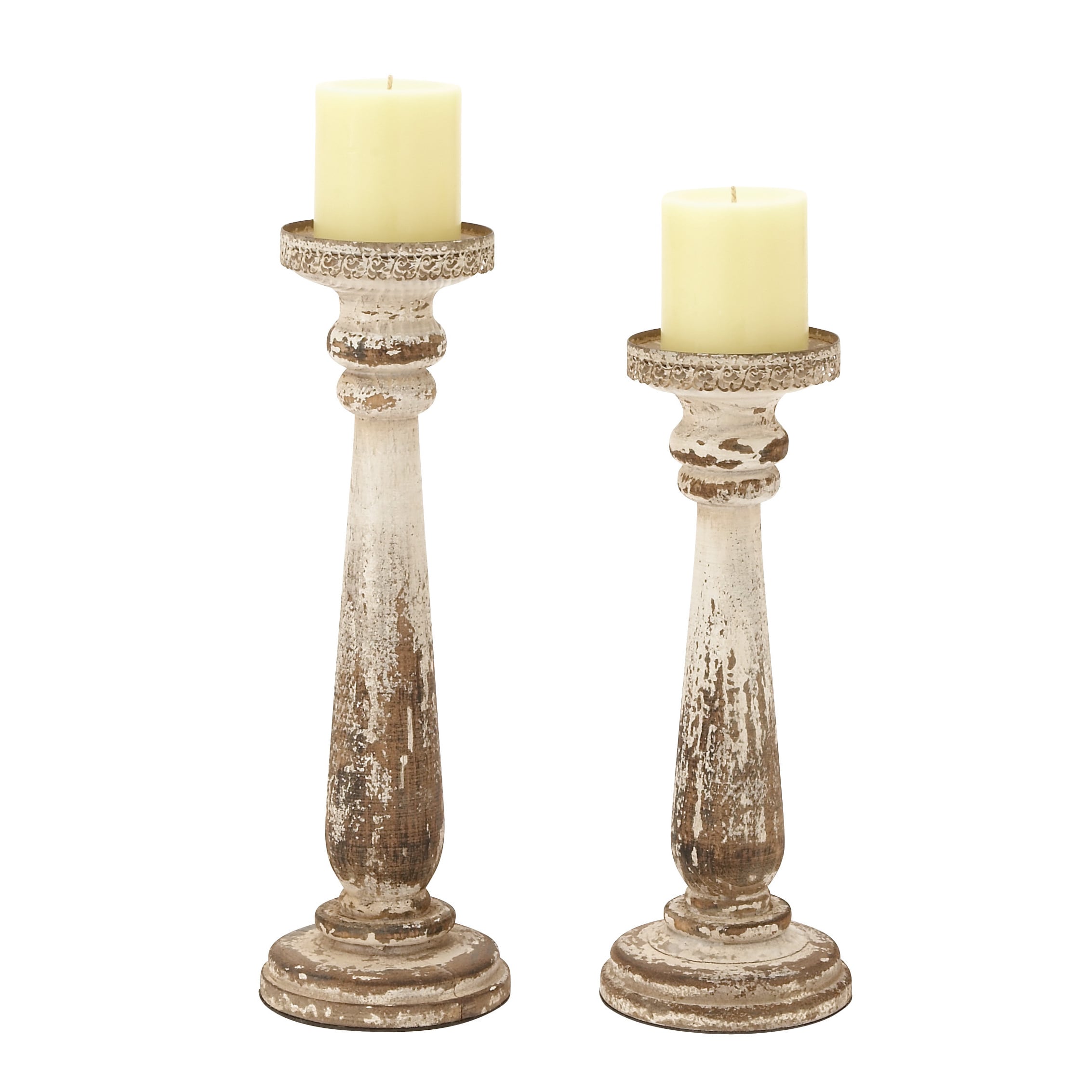 rustic candle holders