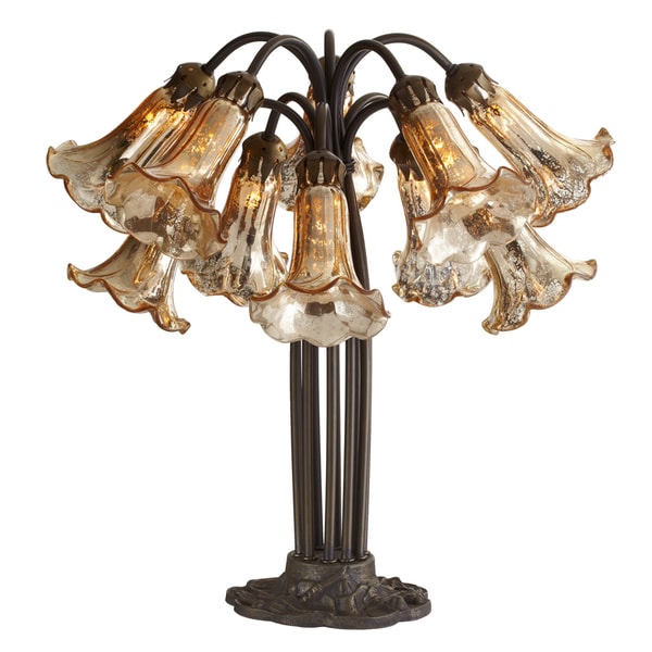 Gracewood Hollow Reagan Gold Mercury Glass Table Lamp