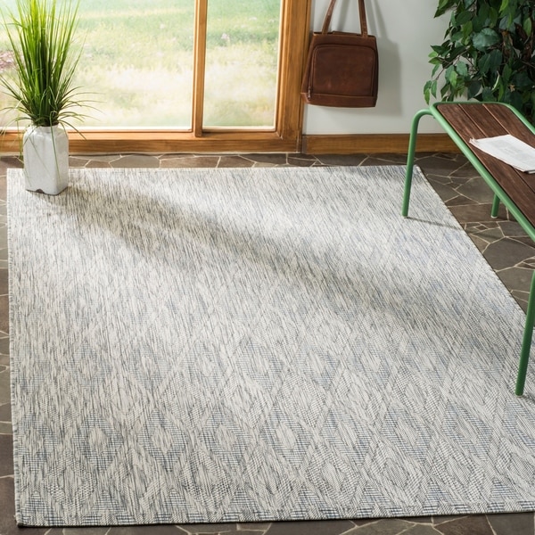 Safavieh Indoor/ Outdoor Courtyard Grey/ Grey Rug - 9' x 12'