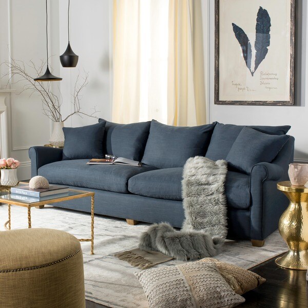 Safavieh Couture High Line Collection Fraiser Oak Navy