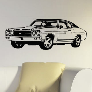 Details about   CC129 American Muscle Car Race Track Wall Art Stickers Decal Vinyl Room