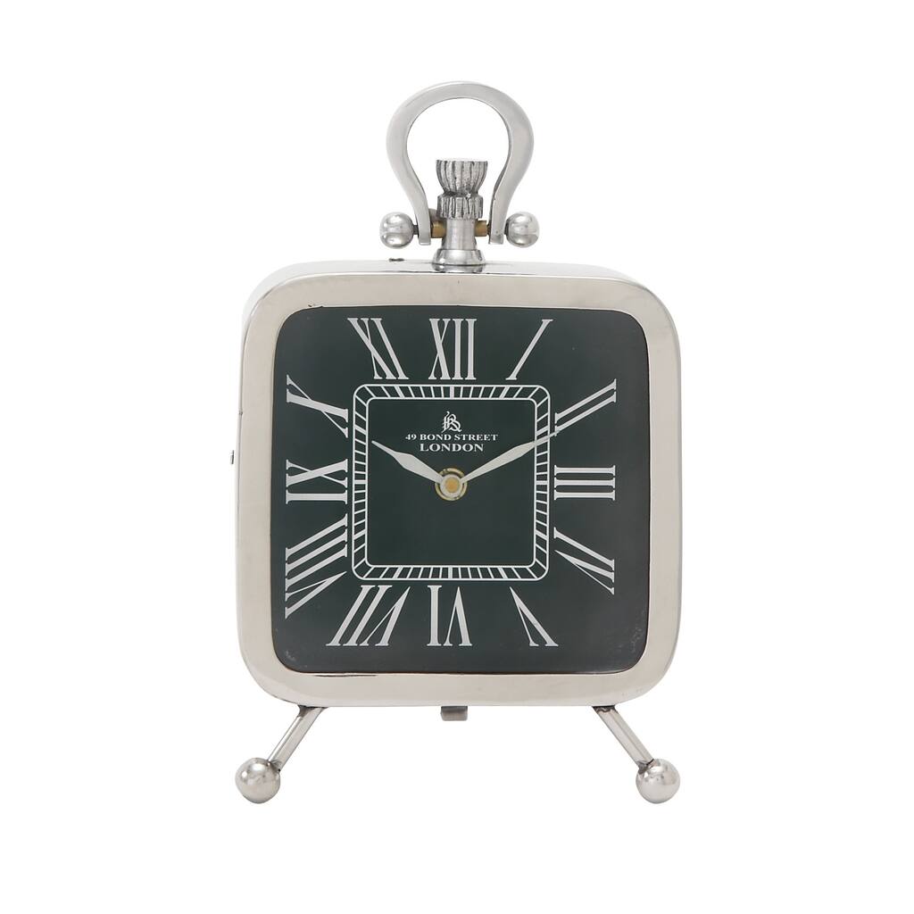 Metal Square Table Clock