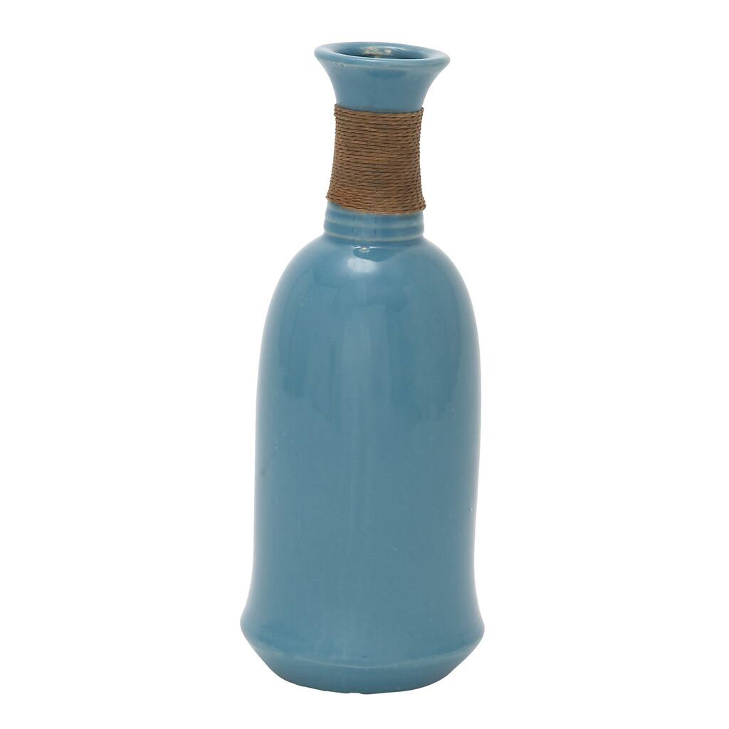 Ceramic Jute Wrap Table Vase