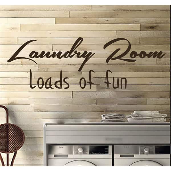 Shop Laundry Room Decor Wall Quotes Wall Art Decal Sticker Brown Overstock 11179279