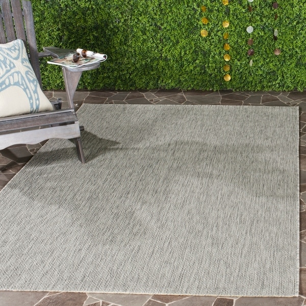 Safavieh Indoor/ Outdoor Courtyard Grey/ Grey Rug - 9' x 12'