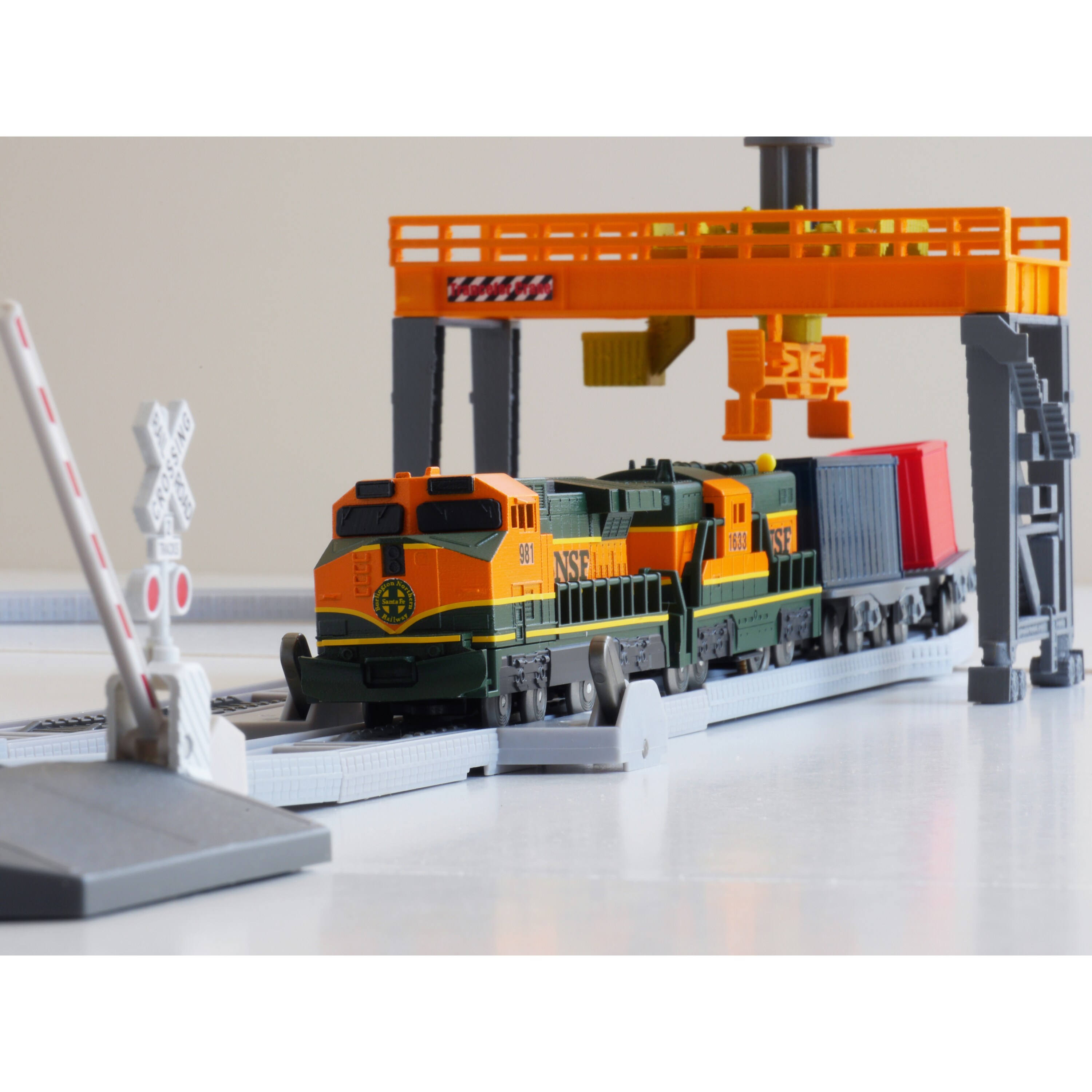 bnsf wooden train set