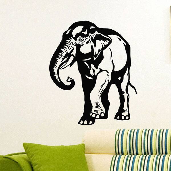 Africa Elephant Safari Wall Art Sticker Decal Overstock 11179769