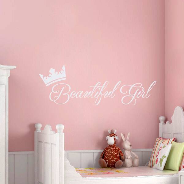 Beautiful Girl Quote Wall Art Sticker Decal White Overstock 11179871