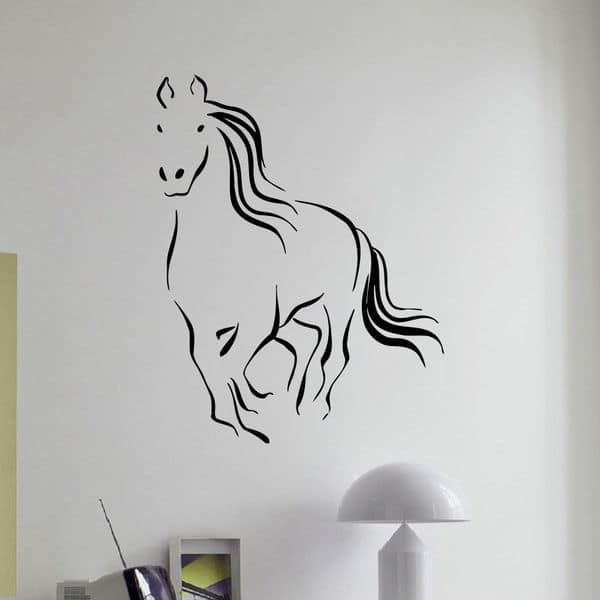 Flying Horse Wall Art Sticker Decal - Overstock - 11180104