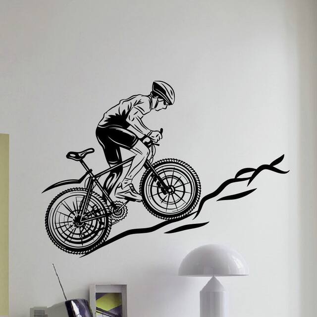 Mountain Bike Vinyl Wall Art Decal Sticker Overstock 11180328