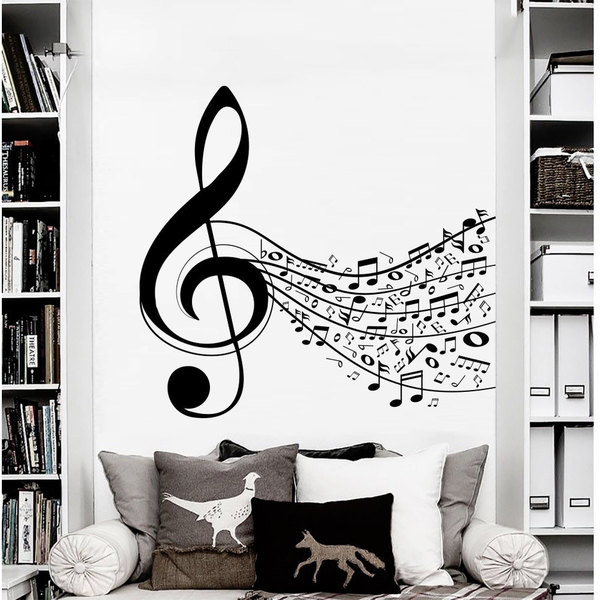 Home Decor Guitar Music Wall Art Decal Decor Vinyl Dance Musical Mural Sticker 36 Thecorner Mx