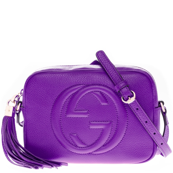 Gucci Soho Bright Purple Leather Disco Bag - Free Shipping Today - 0 - 18173470