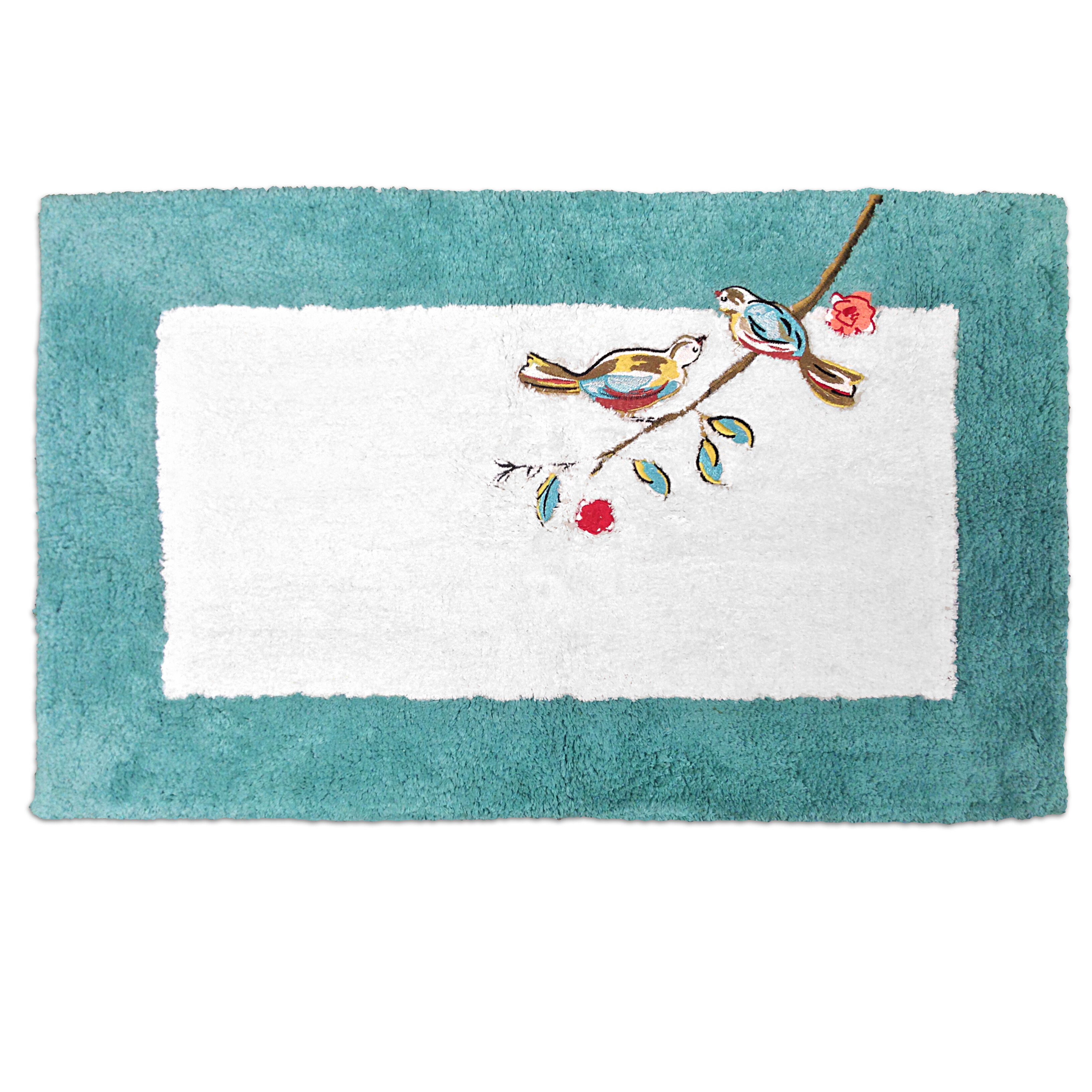Shop Lenox Chirp Embroidered Tufted Bath Rug Free Shipping On