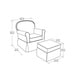 preview thumbnail 3 of 5, Dorel Living Swivel Glider & Ottoman Set