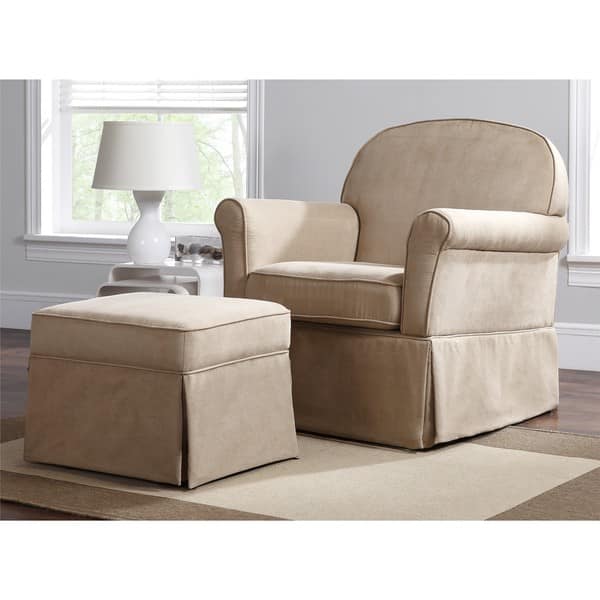 slide 2 of 7, Dorel Living Swivel Glider & Ottoman Set