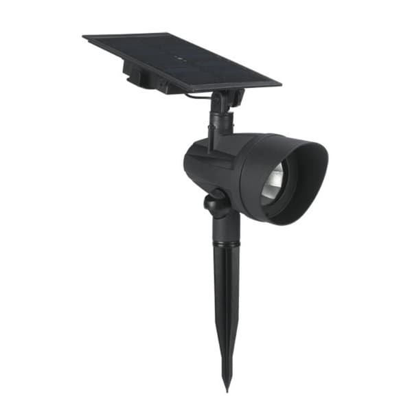 Shop Duracell Solar Black Aluminum Outdoor LED Spot Light Free
