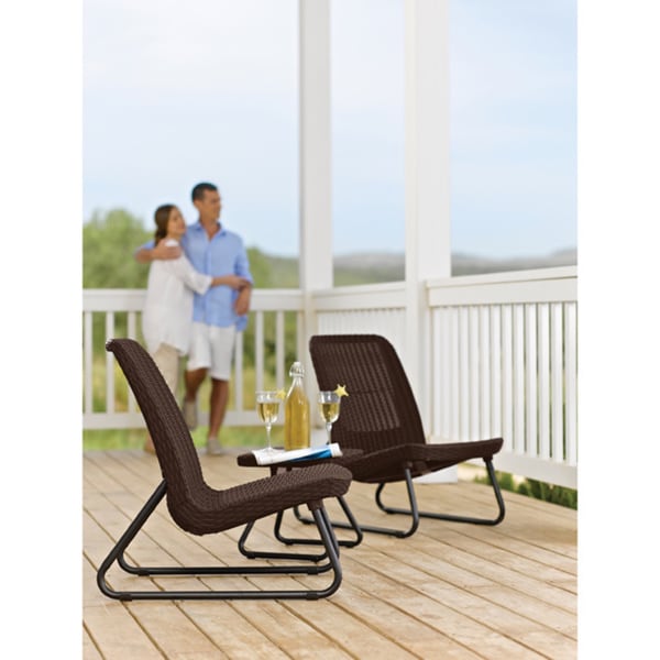 Garden Furniture 3 Piece keter rio 3-piece all-weather outdoor garden patio brown Garden Furniture 3 Piece keter rio 3-piece all-weather outdoor garden patio brown