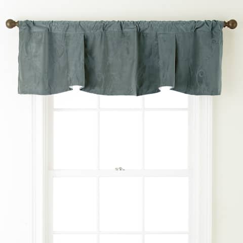 Grand Avenue Remedy 54 x 18-inch Embroidered Curtain Valance - 54 x 18