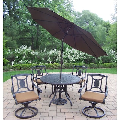 Oakland Living Sunbrella Aluminum 7-Piece Dining Set