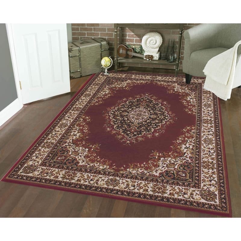 Admire Home Living Amalfi Traditional Oriental Medallion Area Rug