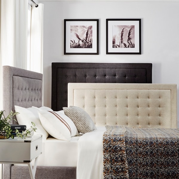 Bellevista Button-tufted Squared Upholstered Panel Bed By INSPIRE Q ...