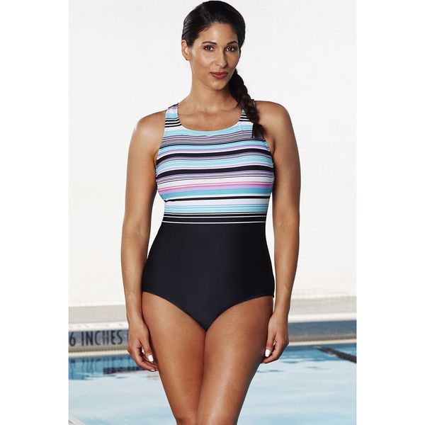 Aquabelle Dive High Neck Swimsuit As Is Item Bed Bath Beyond