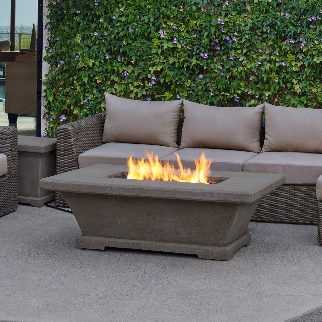 Real Flame Monaco Low Glacier Grey Fire Table