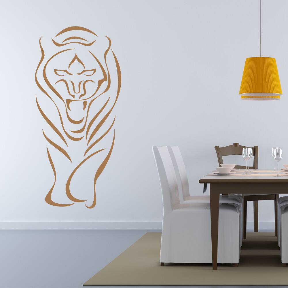 Abstract Tiger Wall Decal Sticker Mural Vinyl Decor Wall Art ...