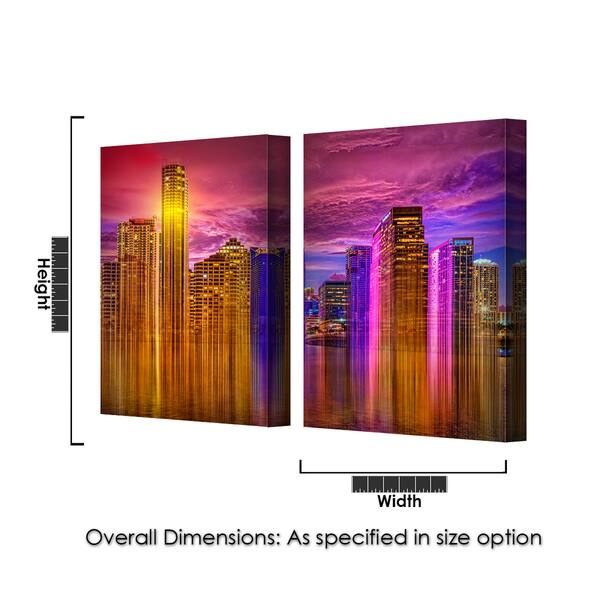 Prismatic' 2-Piece Wrapped Canvas Wall Art Set - Bed Bath & Beyond ...