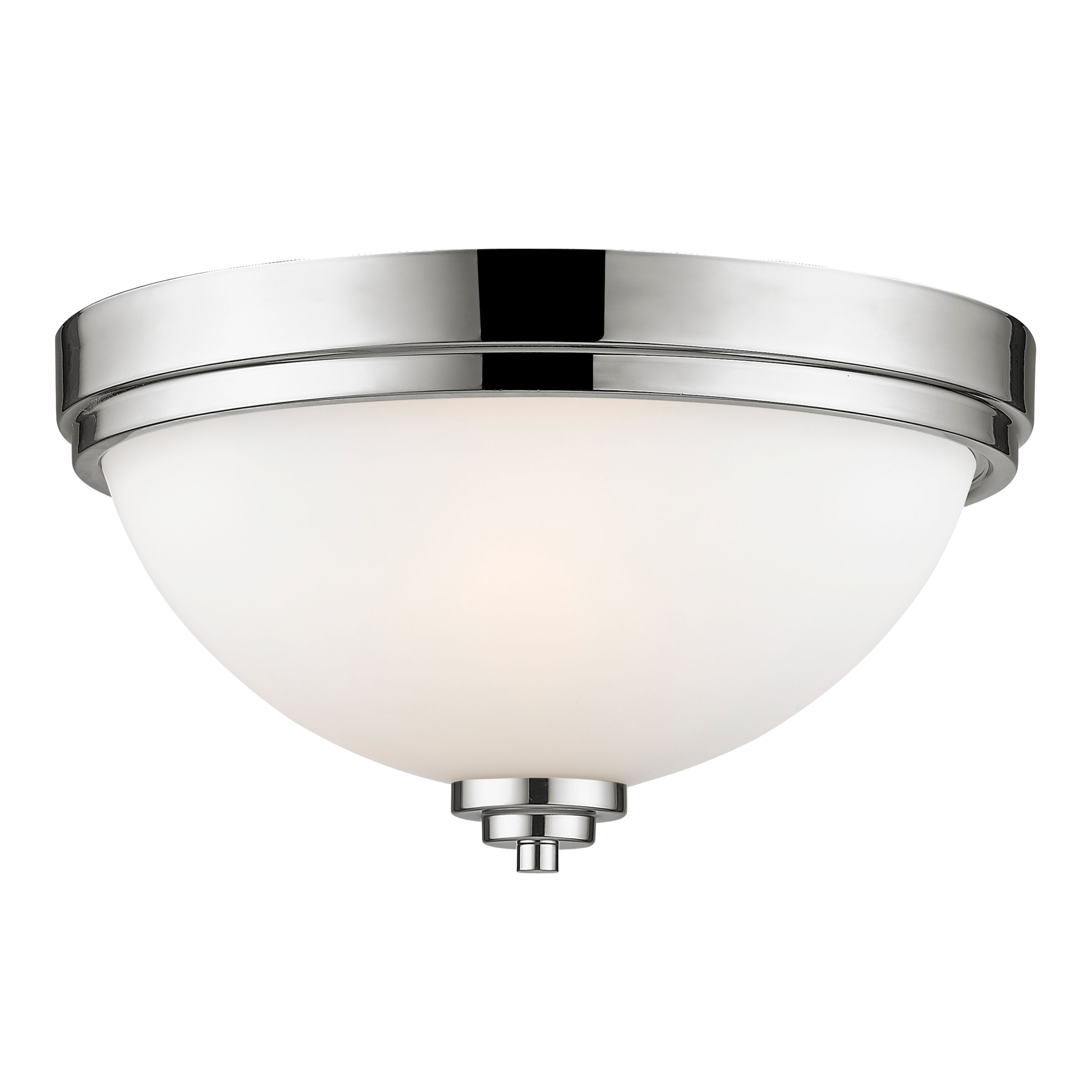 Avery Home Lighting 2-Light Flush Mount in Chrome