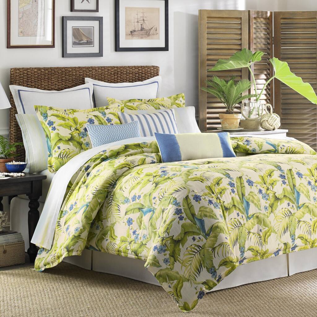 Tommy Bahama Blue Palm 4-piece Comforter Set