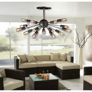 Noemi 15-light Antique 36-inch Metal Edison Chandelier