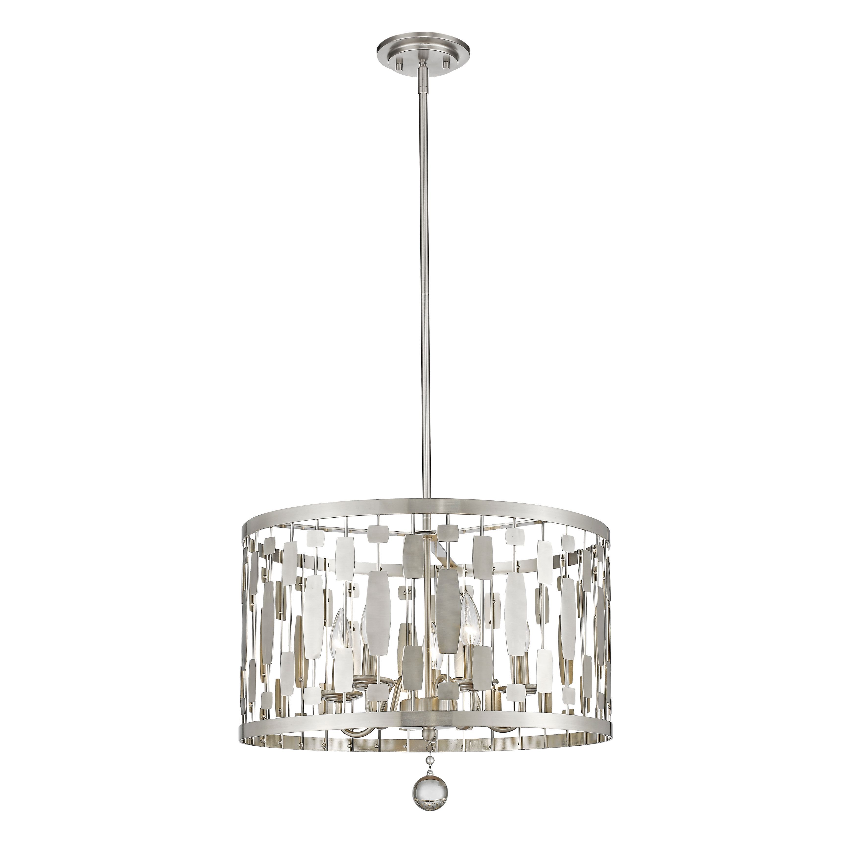 Avery Home Lighting Almet 5-light Pendant in Brushed Nickel (Lights) - Chandeliers For Bedrooms by Overstock.com