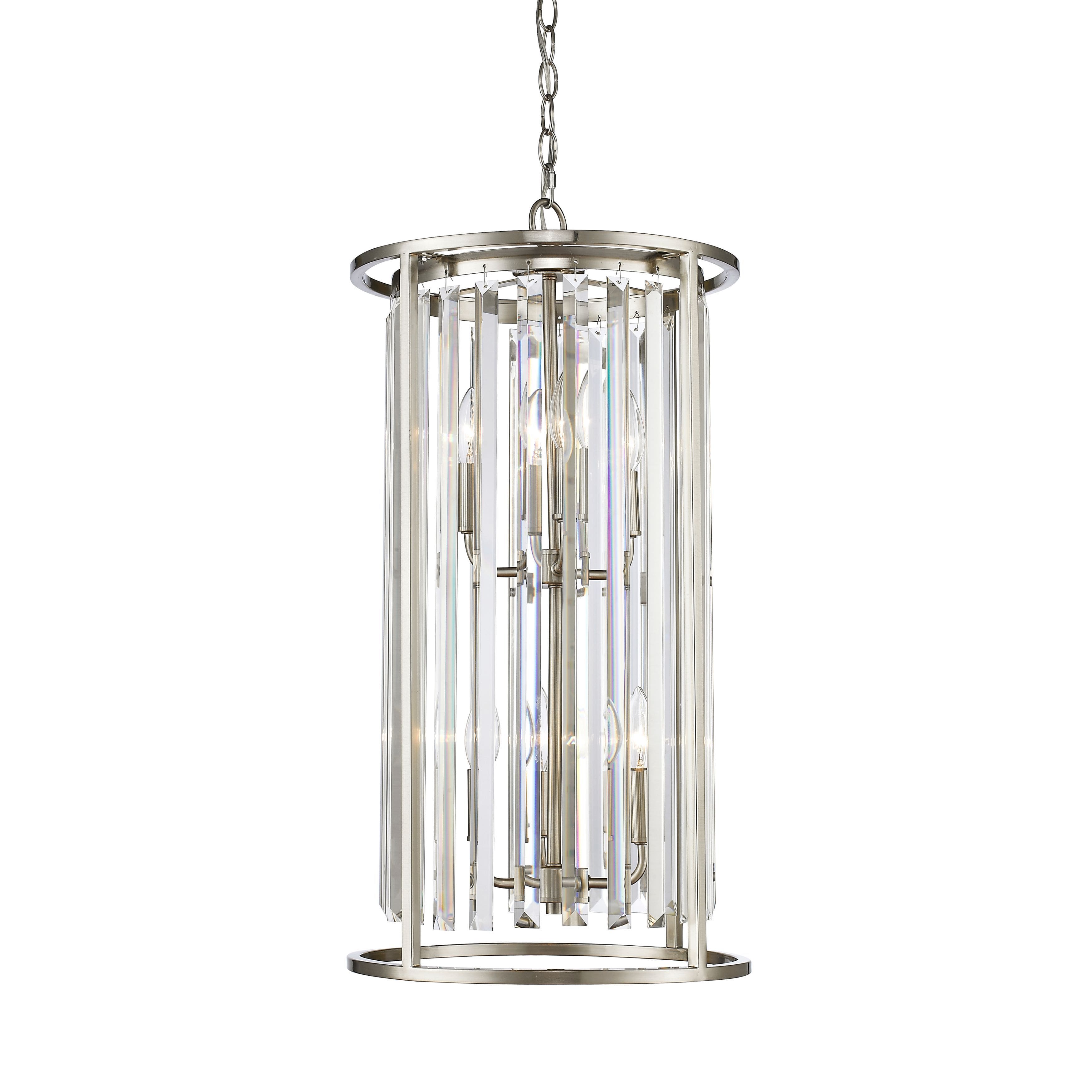 Avery Home Lighting Monarch 6-light Chandelier in Brushed Nickel (Lights) - Chandeliers For Bedrooms by Overstock.com