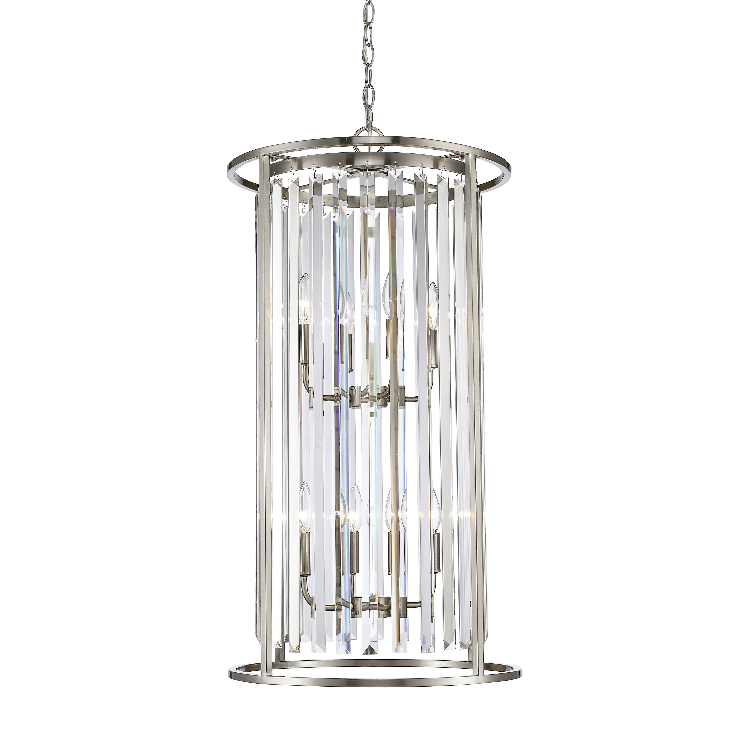 Avery Home Lighting Monarch 8-light Chandelier in Brushed Nickel (Lights) - Chandeliers For Bedrooms by Overstock.com