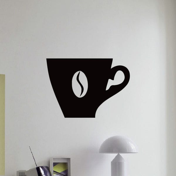 Coffee beans Cafe bar Cup of coffee Wall Art Sticker Decal - Bed Bath ...