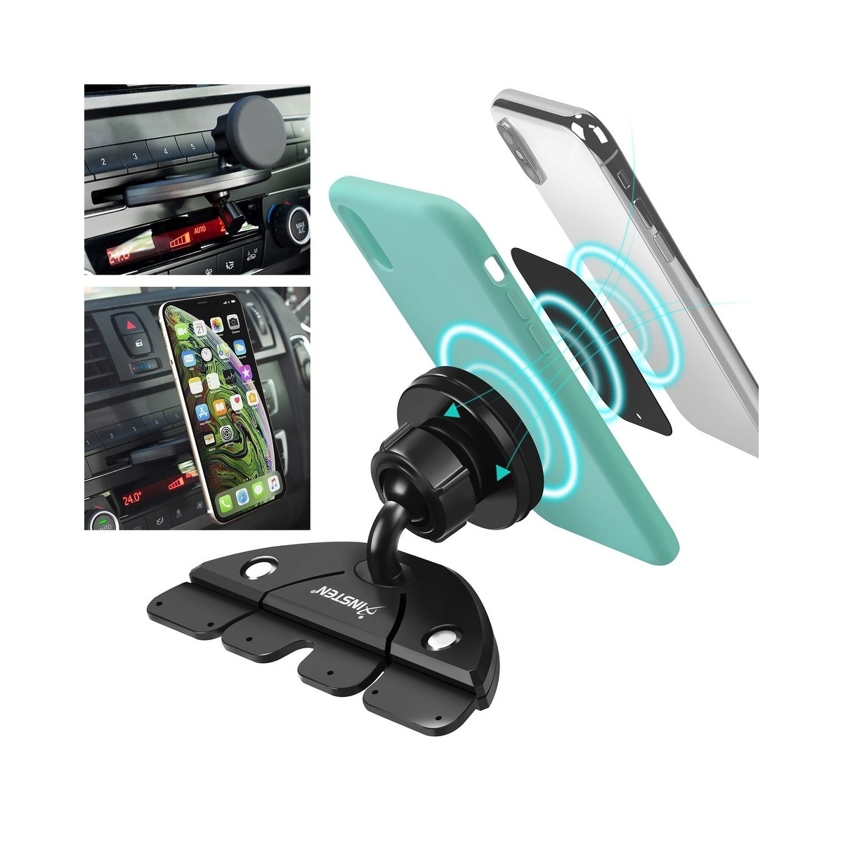 car cd phone holder