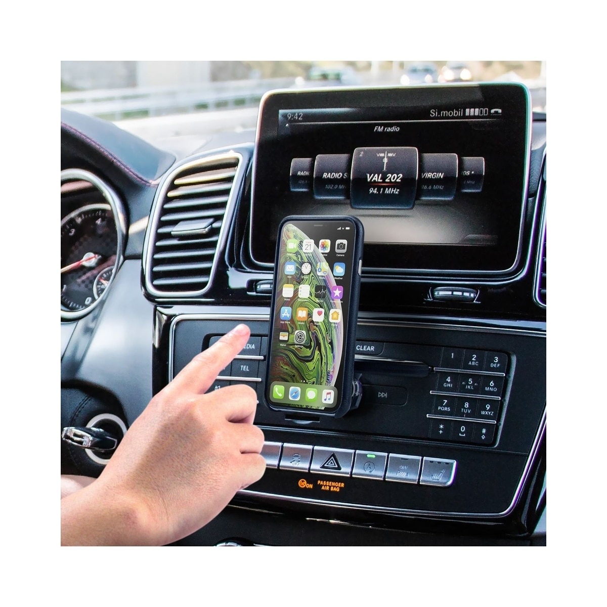 Shop Insten Universal Car Cd Slot Magnetic Phone Holder For Iphone Xs Max Xr X Samsung Galaxy S10 Note 9 Overstock