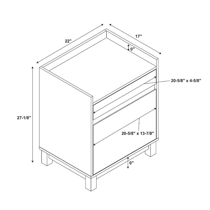 Porch & Den Livingston Filing Cabinet